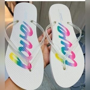 Old Navy Love Beach Rubber Women's Flip Flops - Multicolor